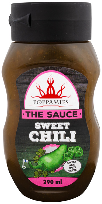 Poppamies The Sauce Sweet chili maustekastike pullo