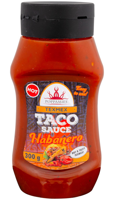 TacoSauceHabanero Poppamies habanero taco sauce pullo