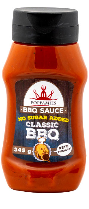 ClassicBBQeiSokeria BBQ sauce no added sugar Poppamies Classic BBQ kastike no sugar added