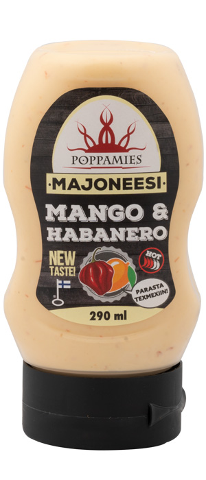 Poppamies Mango & Habanero majoneesi pullo