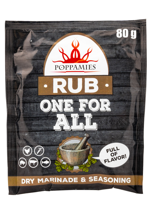 Poppamies One For All RUB mausteseos 80g pussi