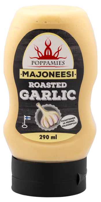 Poppamies Roasted Garlic majoneesi pullo