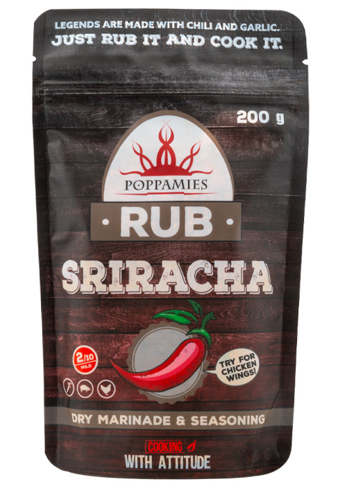 Poppamies Sriracha RUB mausteseos pussi
