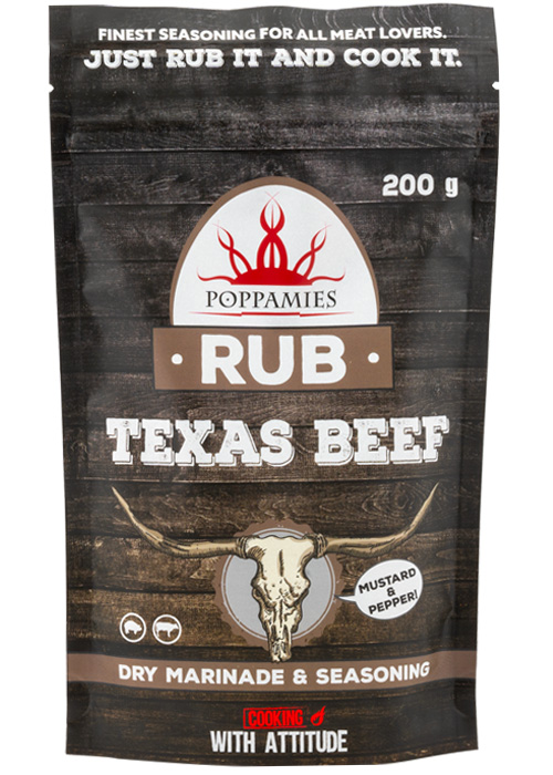 Poppamies Texas Beef RUB mausteseos pussi